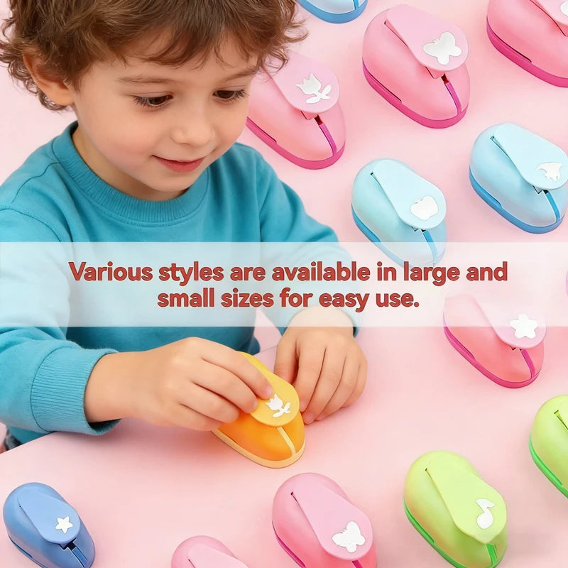 Flower Punch 5×3×4.5cm, Labor-Saving Paper Punch for Kids, DIY Scrapbooking & Embossing Tool for EVA Foam Crafts