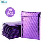 30pcs/lot Rose Gold/Silver/Purple/Blue Packaging Shipping Bubble Mailer Plastic Padded Envelopes Gift Bag Mailing Envelope Bag
