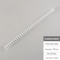 10Pcs A4/B5 Soft Plastic Loop Wire Binding Rings for Loose-Leaf Notebooks Spiral Coil Binding Strips Fastener Rings