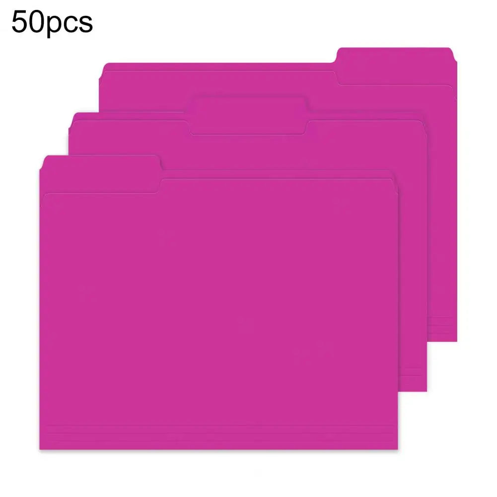 50Pcs Manila File Folders Standard Letter Size File Folders Business Document Organizers Home Office Organization School Supply