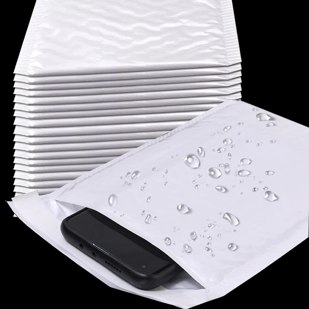 20/10Pcs Shipping Bags White Foam Envelope Bubble Mailers Wholesale with Different Specifications Send Packaging Soft Envelope
