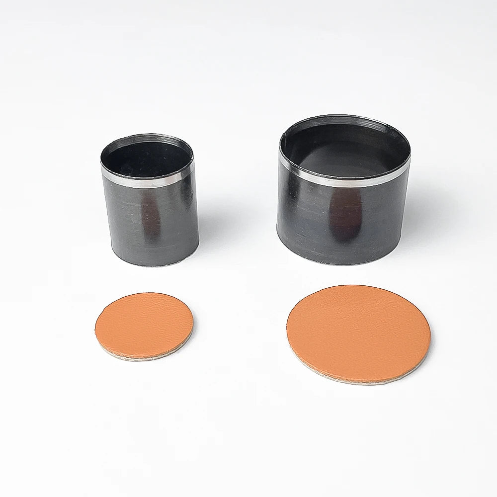 9pcs Leather Hole Punch Die Round,One Hole Hollow Punch10 15 20 25 30 35 40 45 50 mm High Carbon Steel Circle Cutter Tool Kit Cu