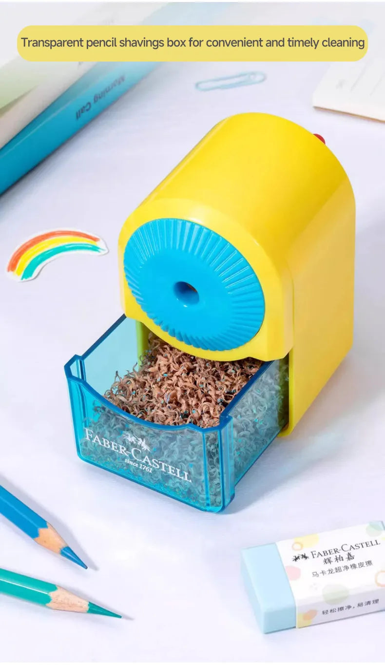 Faber-Castell Pencil Sharpener Automatically Enters Lead Hand-cranked Multi-gear Desktop Rotary Student School Stationery