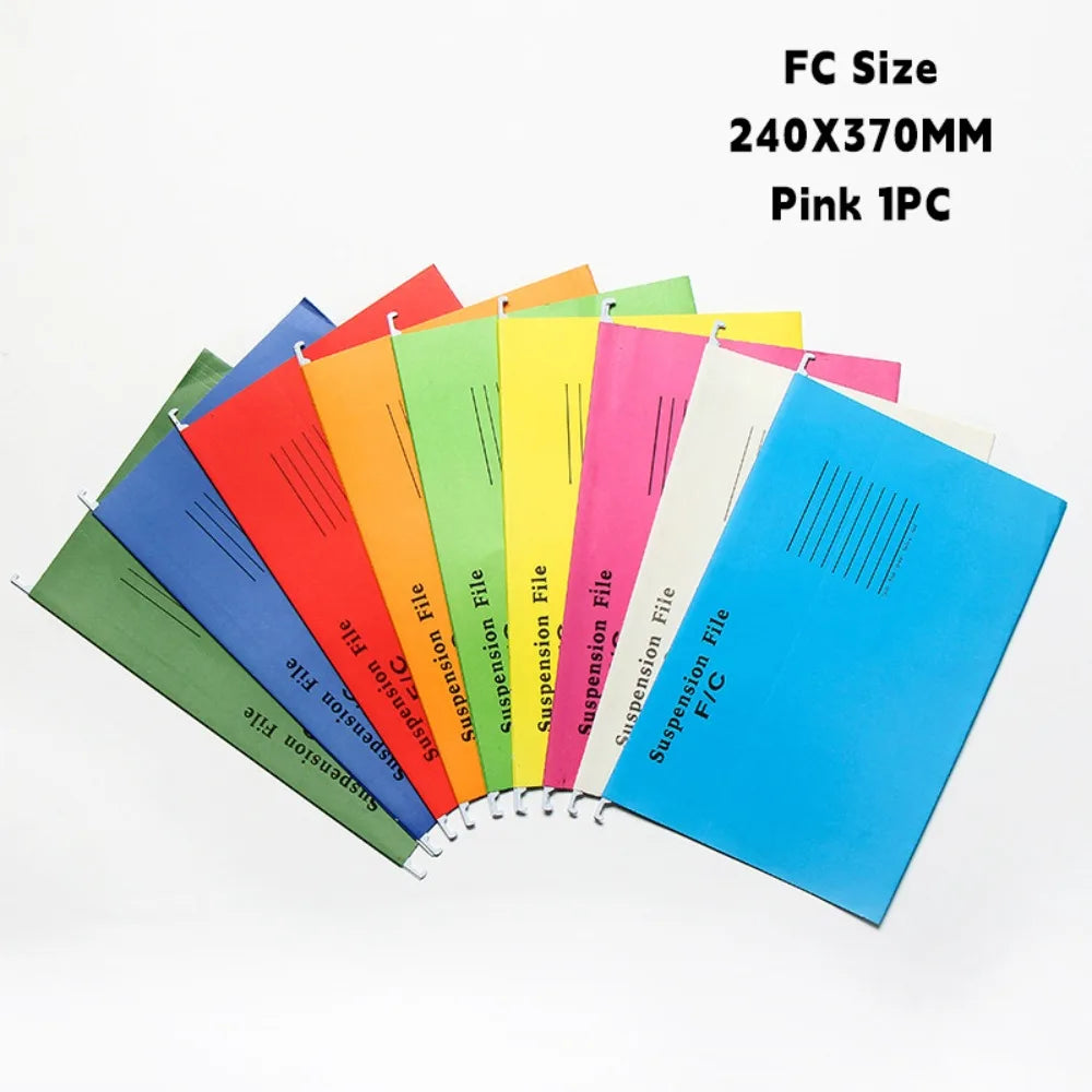 New A4/FC/US Letter Size A4 File Folder Paper Material Suspended Type Lever Arch Folder Documents Organizer Document Storage