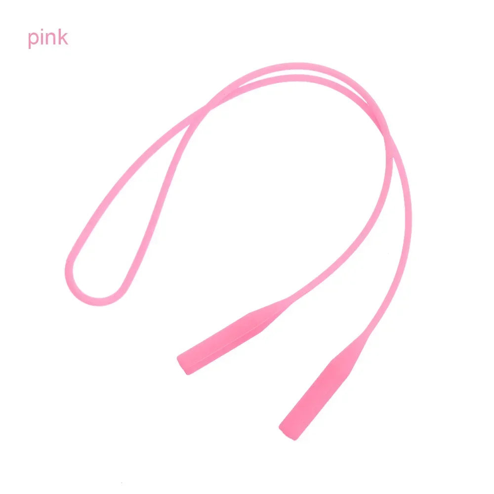 1PC Silicone Eyeglasses Straps Candy Color Elastic Reading Glasses Chain Sports Cord Holder Sunglasses Anti Slip String Ropes