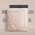 Environmentally friendly custom printing logo, luxurious matte white plastic mailing envelope, polyethylene shipping bag 50pcs