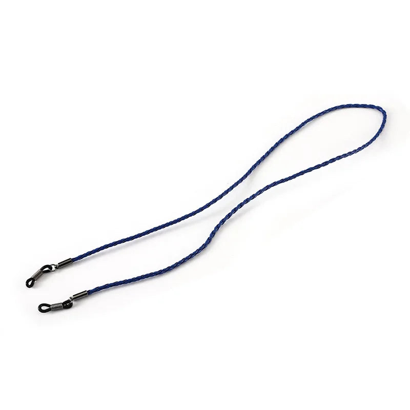 Multi Color Braided Leather Eyeglass Strap Anti Lost Sunglasses Lanyard Non Slip Eyewear Chain Neck Cord Holder For Men Women