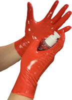 men Latex Gloves rubber socks  rubber Black Short  Gloves   Unisex Seamless chlorine  One-time molding  wear