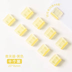 10PC Acrylic Push Clip Pusher Transparent Paper File Document Classification Clips Stationery Index Holder Clamp Office Sorting