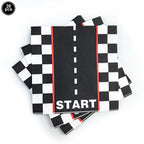 Race Car Party Plates Cup Napkins Race Track Party Supplies Racing Sports Themed Tableware for Kids Boys Birthday Home Decors