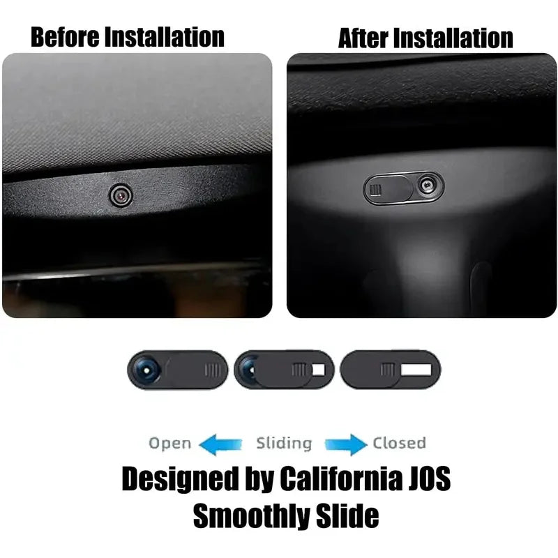 Ultra Thin Slide Webcam Cover for iPad Tablet Laptop Slide Sticker Privacy Protector for Tesla Model 3 Y Interior Cabin Camera