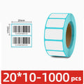 1000PCS Shipping Labels Barcode Sticker Supermarket Blank Stickers White Label Stationery Sticker Kitchen Spice Label Stickers
