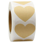 500pcs Paper Self Adhesive Blank Price Tags Heart Seal Stickers Labels Necklace Display Diy Bracelet Supplies Jewelry Packaging