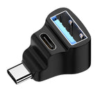 180 Degree U-shaped USB Type C Adapter OTG 20Gbps Fast Data Transfer  USBC Charging Converter for Steam Deck/Nintendo Switch