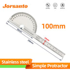 Goniometer Stainless Steel Protractor Metal Ruler Multi Angle Measuring Ruler Carpentry Tool Angle Meter Angle Finder Goniometro