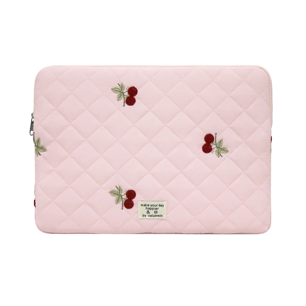 Embroidery Laptop Bag Case Macbook Air/Pro 14 15 15.6 16 Inch For Xiaomi Lenovo Dell Notebook Computer Laptop Sleeve Women