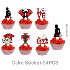 Football Player Theme Party Decoration Soccer Cr&7 Superstar Party Supplies Plate Cup Balloon Banner Paper Backdrop Party Gift