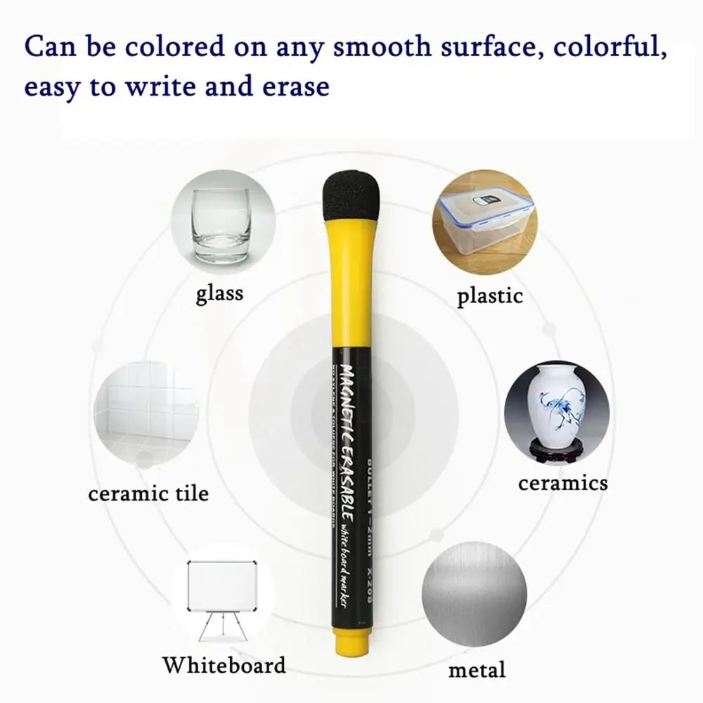 Dust Free Erasable Blackboard Graffiti Glass Window Painting Highlighters Liquid Chalk Pen Art Marker Pen Whiteboard Pen