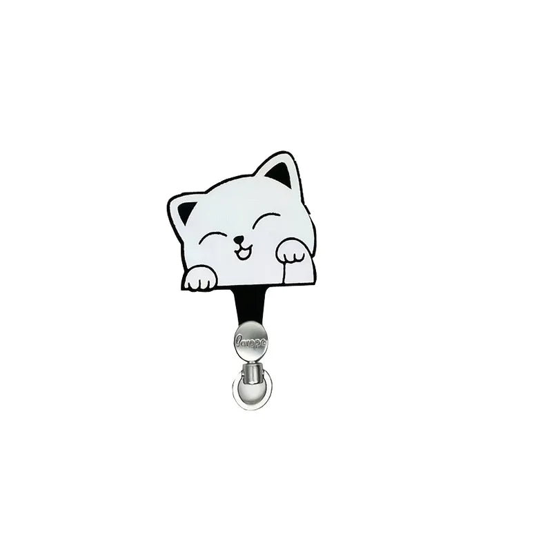 Cartoon Panda Cat Dog 360 Rotatable Metal Phone Tether Tab Patch Gasket Cellphone Lanyard Hanging Rope Safety Connecter Piece
