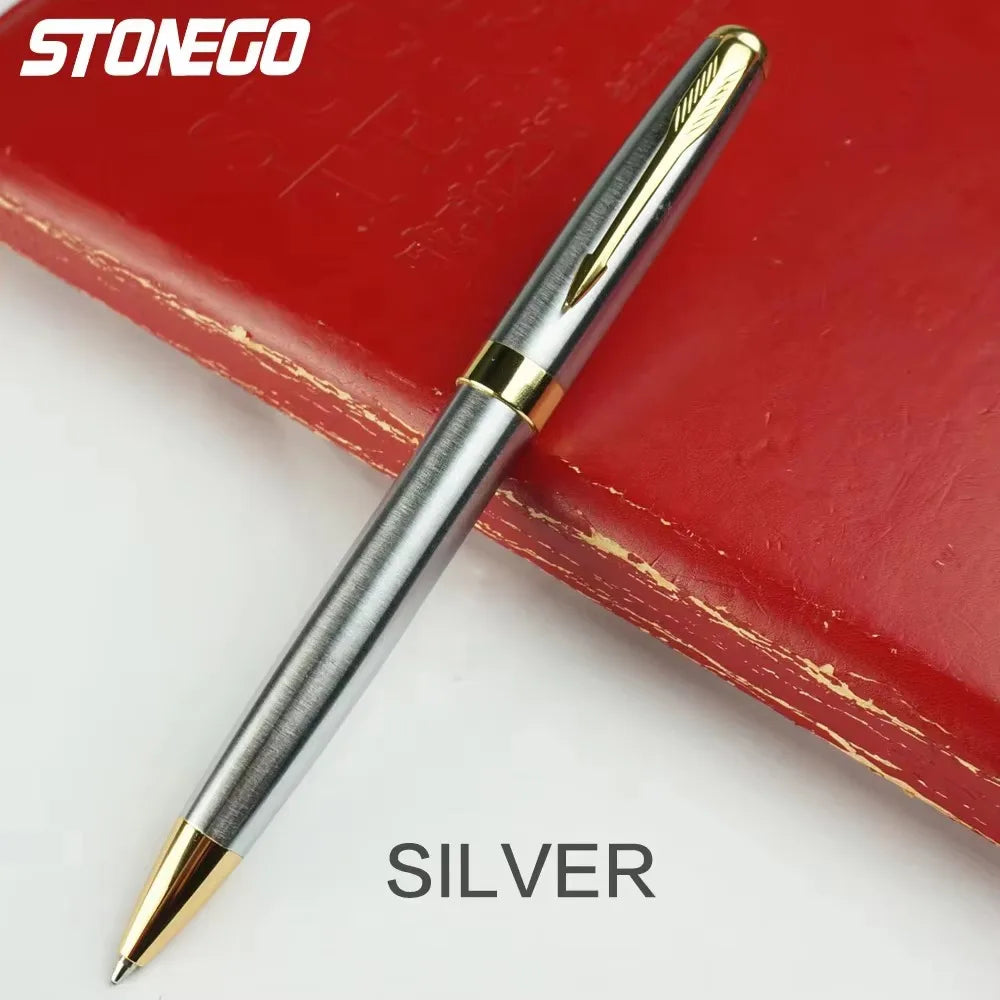 STONEGO Fashion Wallet Pen Short Paragraph Gift Travel Pocket Pen Mini Pocket Short Clip Metal RollerBall Pen Travel Pocket Pen