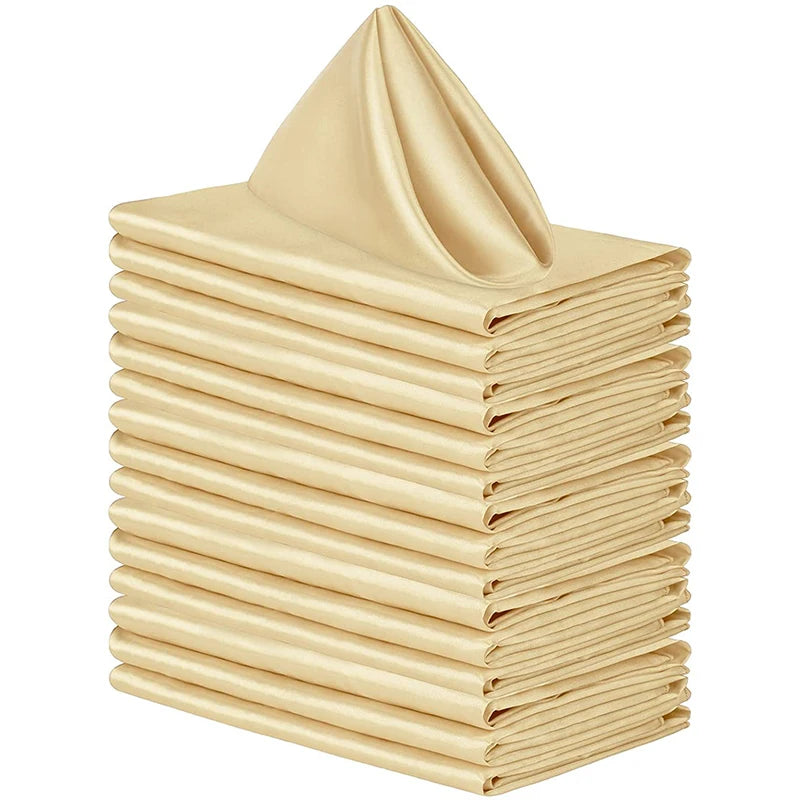 6pcs 30x30cm Table Napkins Square Dinner Napkins Washable Soft Table Napkins for Wedding Birthday Parties Decoration