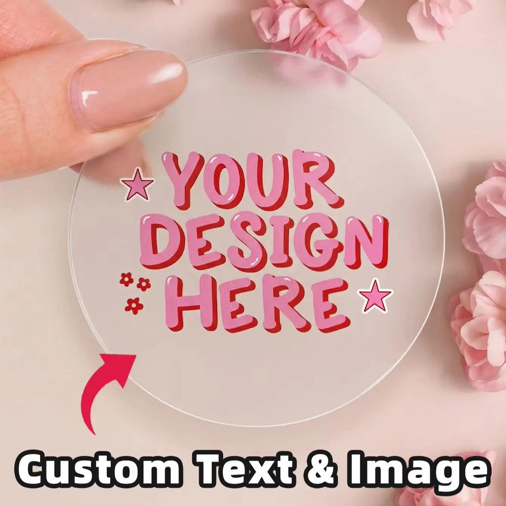 1/36/120-Piece Custom PVC Waterproof Labels – Clear & Waterproof Versions, Personalized for Parties, Packaging