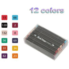 12-168 Colors Markers Set Double Headed Marker Pen Student Animation for Bookmark Manga Drawing Painting School Art Supplies