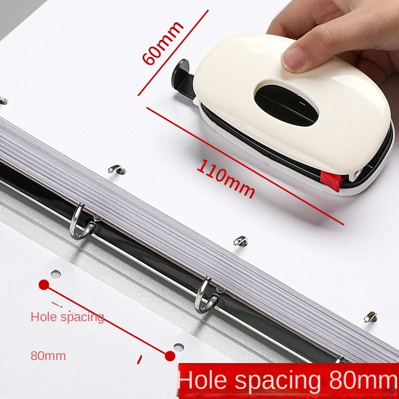 2023 NEW A4 4-hole D-type clip clip Blue PP folder perforated transparent binder folder a4 folder
