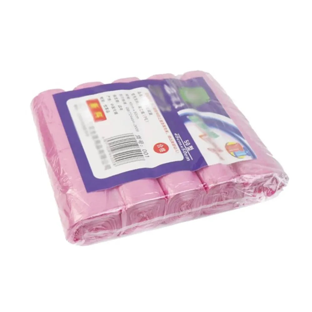 5 Rolls/bag Disposable Small Trash Bags Portable Pe Rubbish Bags Wastebasket Bags Small Garbage Bags Office Kitchen Waste