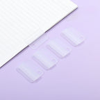 5pcs Plastic Index Clip Colorful Multi-function Bookmark Clip Transparent File Classification File Classification Clamp
