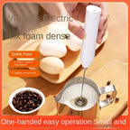 3-in-1 Electric Milk Frother & Hand Mixer, Wireless with Dual Spring, 3 Speeds & Type-C for Coffee, Baking, Kitchen & DIY Drinks