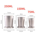 1pcs 75ml/150ml/250ml Stainless Steel Retractable Cups Outdoor Camping Travel Cup Portable Telescopic Cups Mini Folding Cup