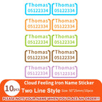 Custom Clothes Ironing Name Sticker Personalized Washable Stickers  Heat Transfer Labels on Fabric Clothing Babysuit Tags