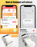 Marklife Thermal Label Printer P50 Protable Bluetooth Wireless Self-Adhesive Printer Tag Price Machine for Office School Kitchen