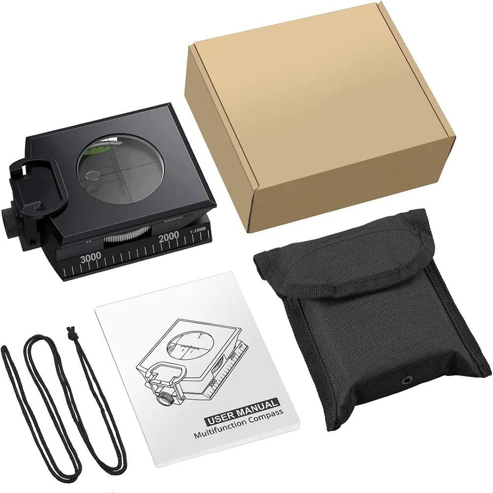 New Outdoor Compass Hiking Survival Compass with Clinometer,Waterproof Durable and Pocket-Sized Good for Camping Hunting Hiking