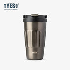 Tyeso 400ML/500ml Vintage Vacuum Flasks Insulated Coffee Mug 304 Stainless Steel Portable Travel Cup Handheld Thermos Hot Cold