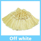 100pcs/Pack 13cm Tassel Silk Fringe Silky Floss Bookmark Tassels Mini Tassels for DIY Craft Jewelry Making Souvenir Bookmarks