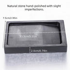 Chinese Calligraphy Inkstone Rectangular Natural Stone Ink Well Traditional Painting Tool Grinding Slab Inkwell Artist Student