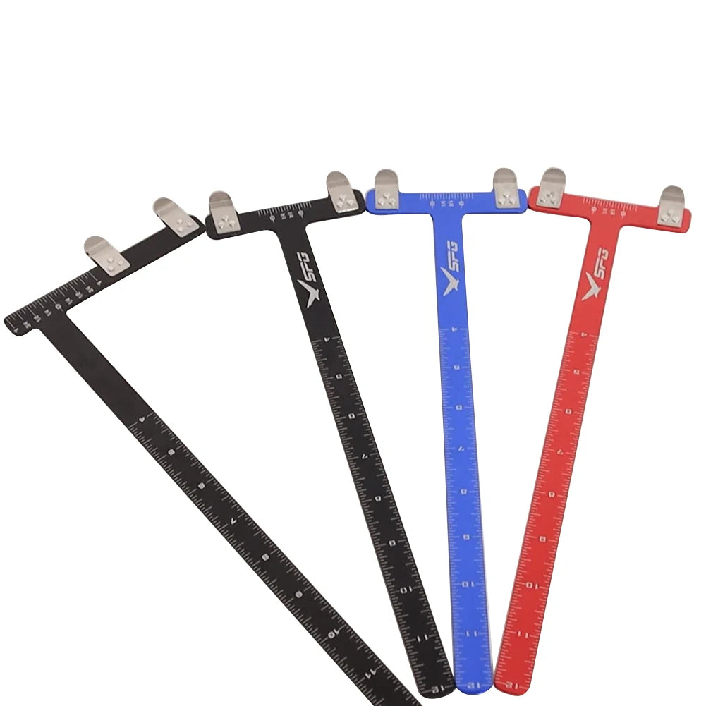 T-Shaped Archery Ruler Stainless Steel Square Bow Ruler Universal Archery Bow Square Bowstring Measurement Tool Bow Accessories
