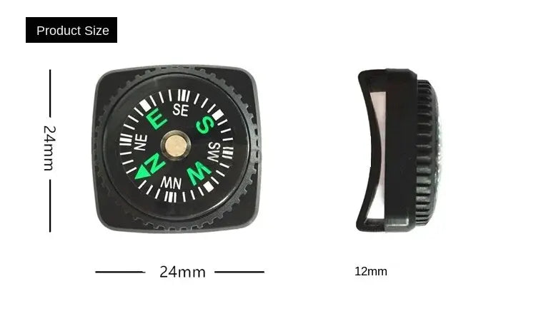 Small Outdoor Compass Camping Mountaineering Outdoor Orienteering Cross-country Compass Can Wear Width Less Than 21mm Strap