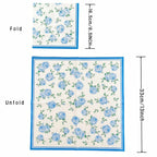 Disposable Blue Flower Porcelain Printed Napkins Birthday Wedding Tea Party Restaurant Party Decoration Tissue