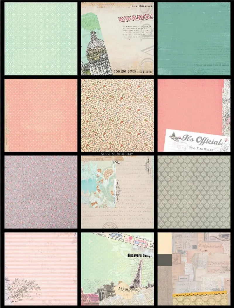 8cun Thick Background Paper Cardstock Paper DIY Scrapbook Holiday Greeting Card Handmade Ledger Scrapping Decoration Paper