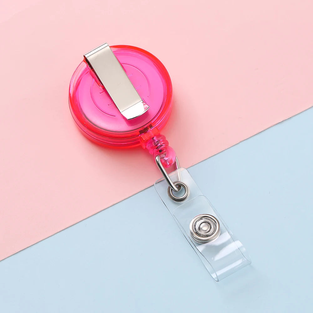 Retractable Steel Cord Pull Reel Keychains Spring Buckle Clasp Wire Rope Key Ring Recoil ID Card Holder Key Chain Multiple Tools