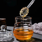 1Pcs Honey Spoon Plastic Honey Dipper Stick Syrup Dispenser Spoon Jar Stick Kitchen Accessories Server Honey Cooking Tools
