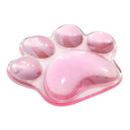 Mouse Pad Wrist Rest Transparent Wrist Guard Cute Cat's Paw Shaped Mouse Pad Non Slip Protection Hand Support Desktop Laptop