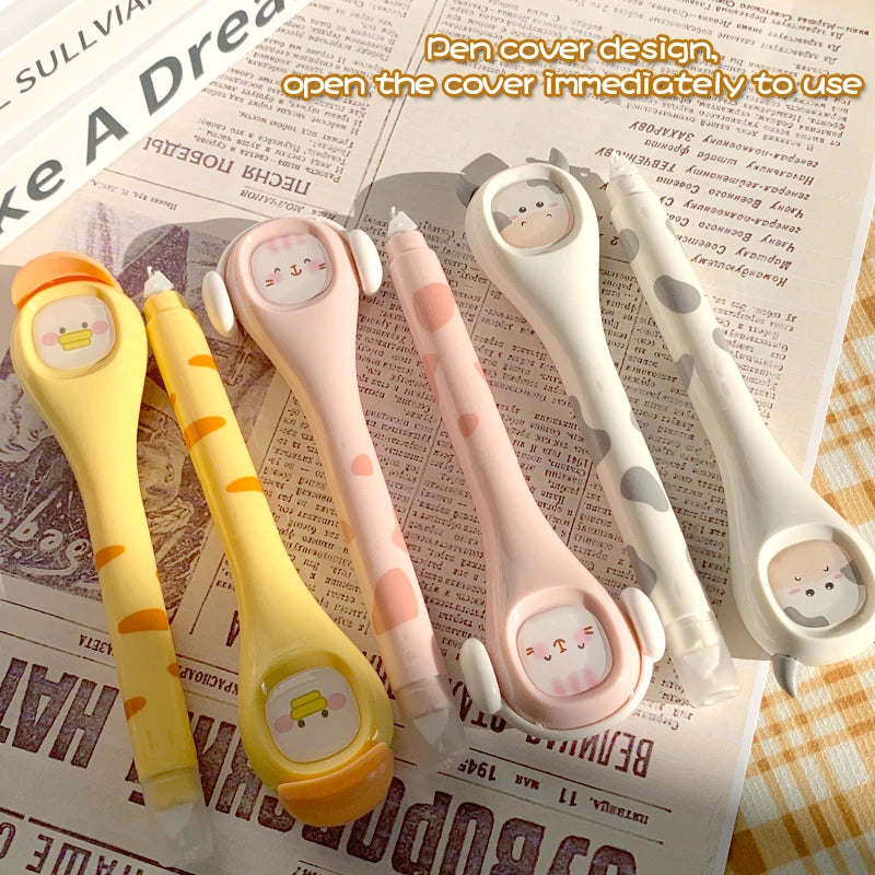 Students Lovely Mute Cow Duck Cat Correction Hand-held Pencil style Altered Large Capacity Smooth Fall