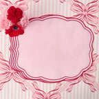 4PCS Cotton Napkins With Wavy Edge Embroidery Suitable for Dinner Wedding Hotel Christmas