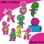 Dinosaur Barney Party Supplies Decorations Kids Birthday Disposable Tableware Tablecloth Cups Plate Party Theme Favors