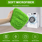 2pcs Reusable Microfiber Mop Pads for Swiffer Sweeper XL Dry Sweeping Wet Mop Cloths Replacement Sweeping Mopping Pad Refill