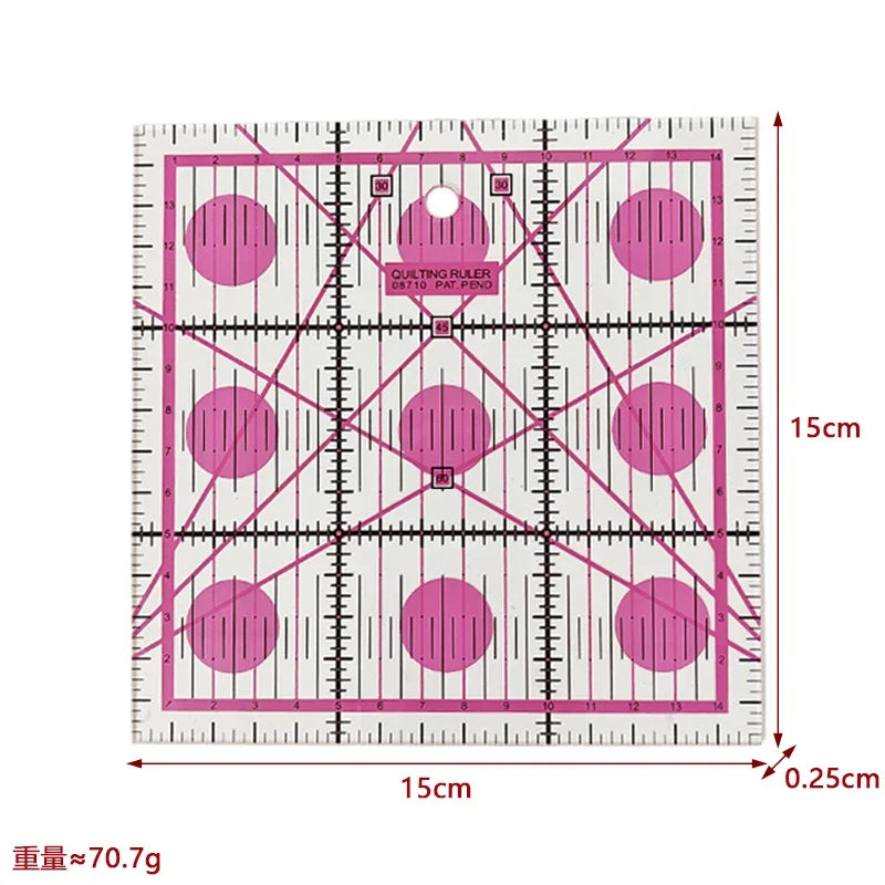 Yokoyama Acrylic Sewing Ruler For Patchwork Measuring Drawing Dressmaker Yardstick DIY Craft Quilting Cutting Accessories Tool